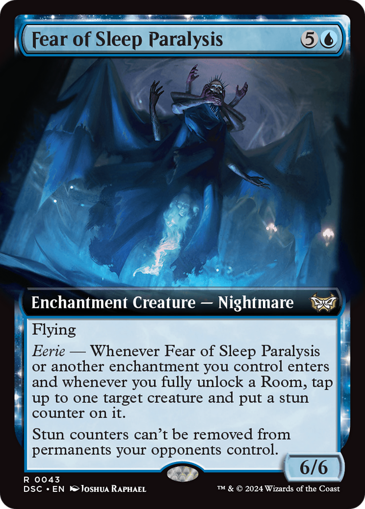 Fear of Sleep Paralysis (Extended Art) [Duskmourn: House of Horror Commander] | Silver Goblin