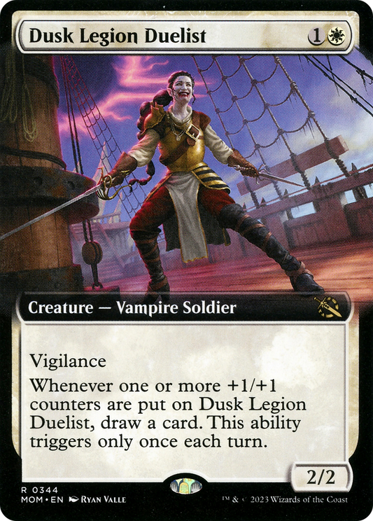 Dusk Legion Duelist (Extended Art) [March of the Machine] Foil