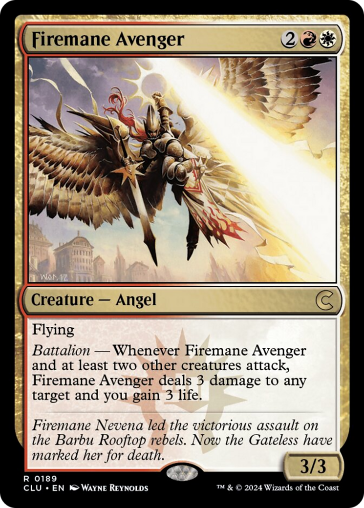 Firemane Avenger [Ravnica: Clue Edition] | Silver Goblin