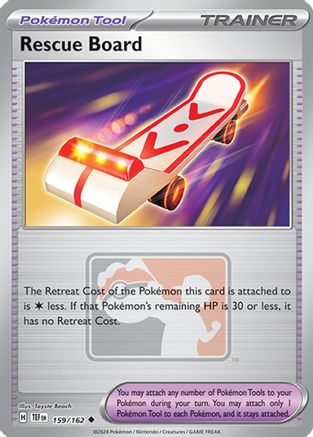 Rescue Board - 159/162 (League Promo) (159) Reverse Holofoil - League & Championship Cards