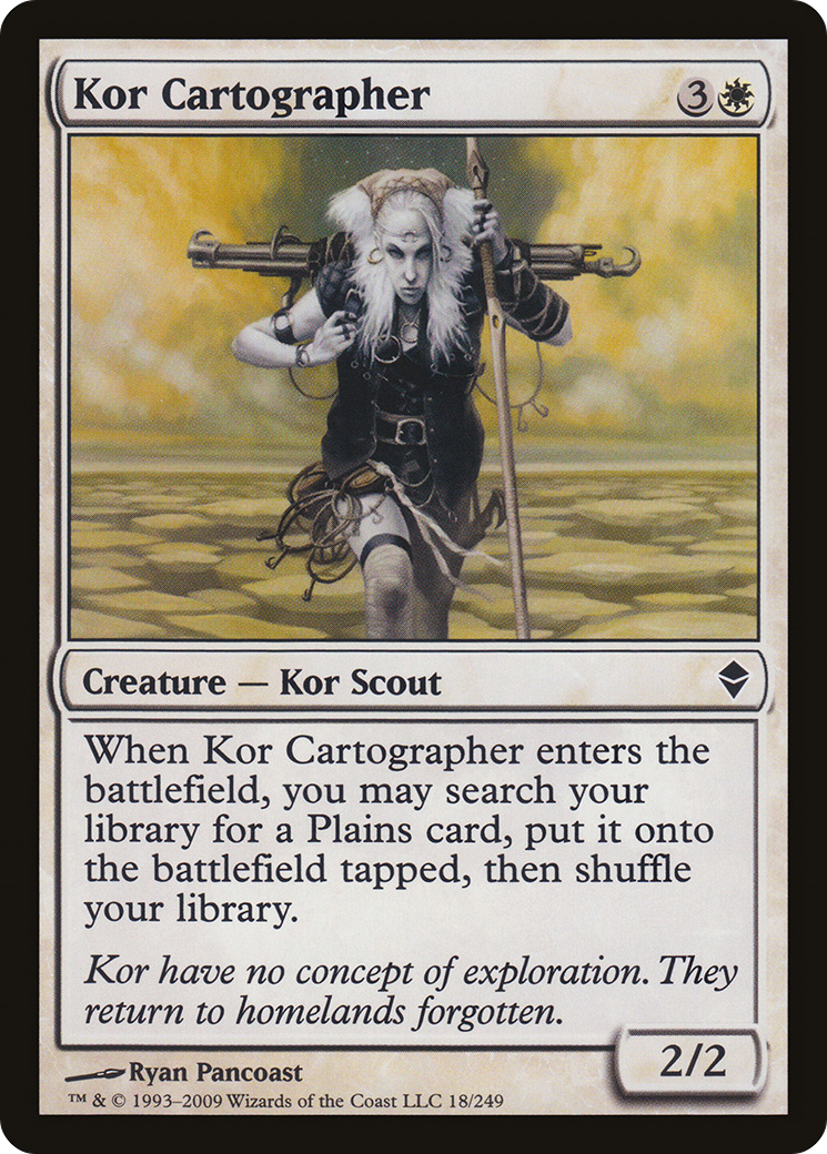 Kor Cartographer [Zendikar] | Silver Goblin