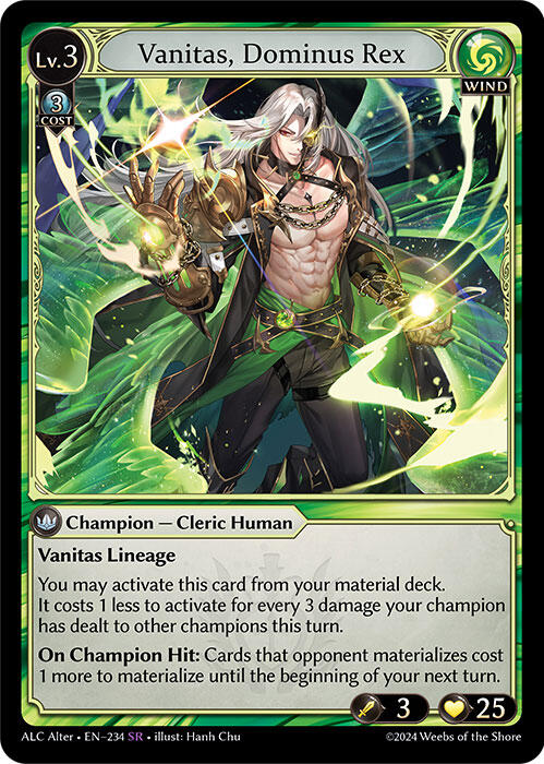 Vanitas, Dominus Rex (234) [Alchemical Revolution Alter Edition] Foil