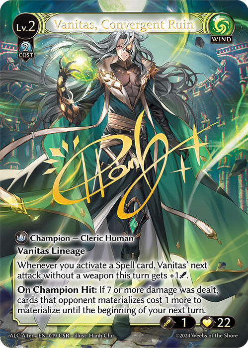 Vanitas, Convergent Ruin (CSR) (019) [Alchemical Revolution Alter Edition] Foil