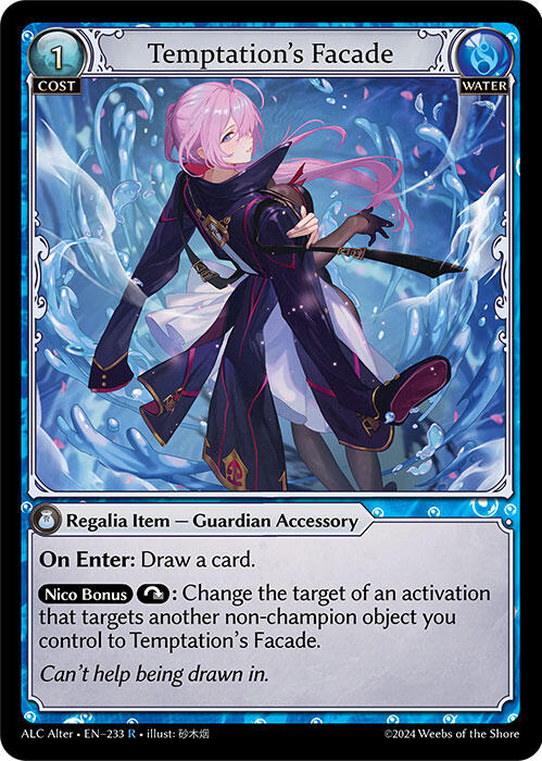 Temptation's Facade (233) [Alchemical Revolution Alter Edition] Foil