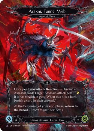 Arakni, Funnel Web (Marvel) (HNT004) Cold Foil - The Hunted