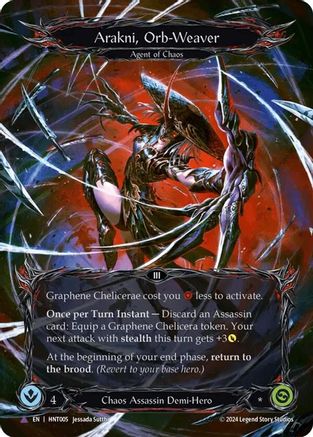 Arakni, Orb-Weaver (Marvel) (HNT005) Cold Foil - The Hunted
