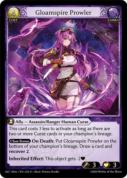 Gloamspire Prowler (223) [Alchemical Revolution Alter Edition] Foil