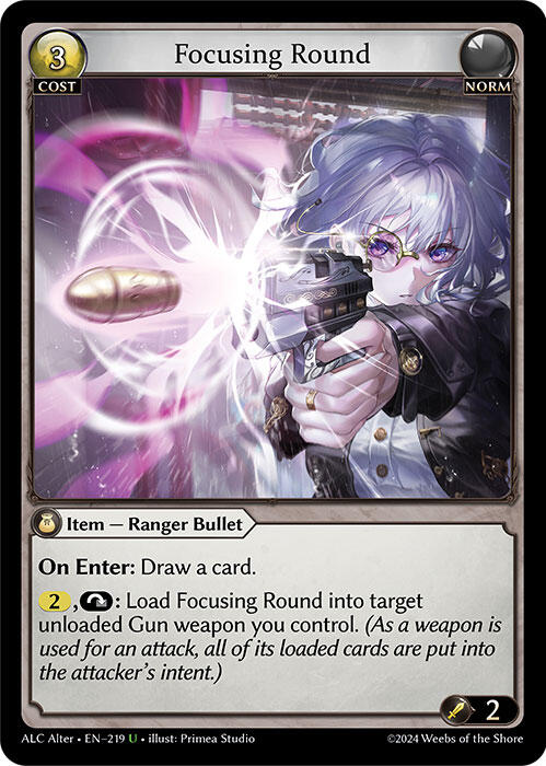 Focusing Round (219) [Alchemical Revolution Alter Edition] Foil
