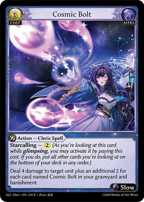 Cosmic Bolt (235) [Alchemical Revolution Alter Edition] Foil
