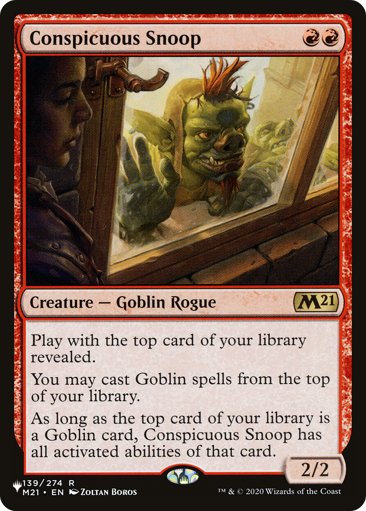 Conspicuous Snoop [The List Reprints] | Silver Goblin