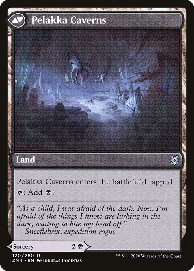 Pelakka Predation // Pelakka Caverns [Zendikar Rising] Foil