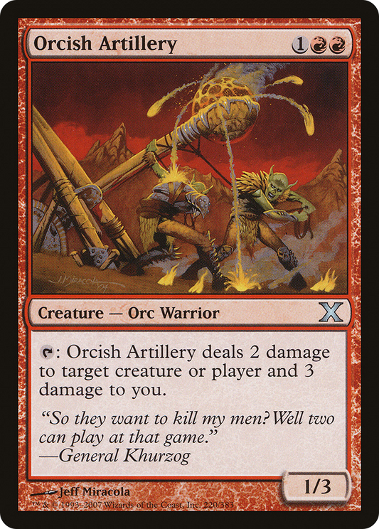 Orcish Artillery [Tenth Edition] Foil