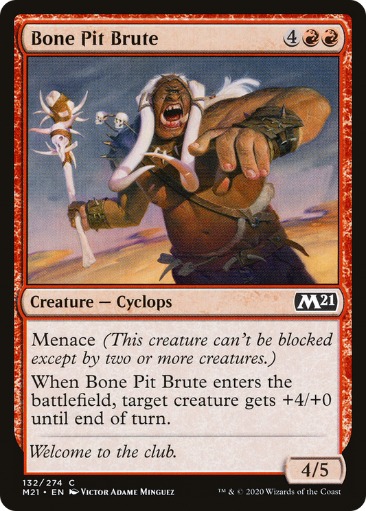 Bone Pit Brute [Core Set 2021] Foil