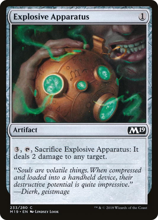 Explosive Apparatus [Core Set 2019] Foil