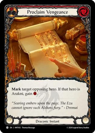 Proclaim Vengeance (HNT165) Rainbow Foil - The Hunted