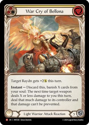 War Cry of Bellona (HNT258) Rainbow Foil - The Hunted