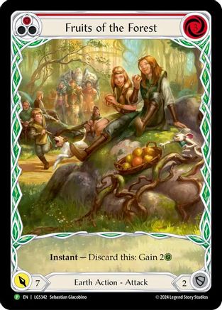 Fruits of the Forest (Red) (LGS342) Rainbow Foil - FaB Promos
