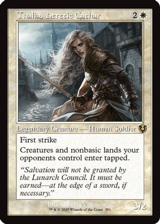 Thalia, Heretic Cathar (Retro Frame) (351) - Innistrad Remastered | Silver Goblin