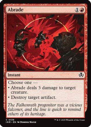 Abrade (INR139) Foil - Innistrad Remastered | Silver Goblin