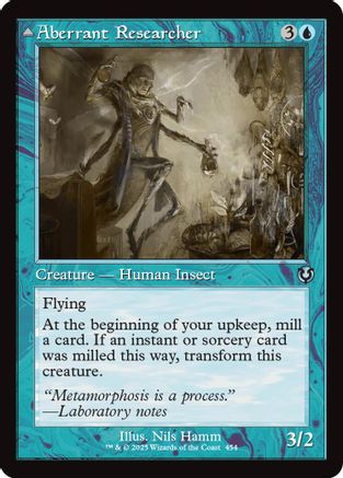 Aberrant Researcher // Perfected Form (Retro Frame) (INR454)  - Innistrad Remastered | Silver Goblin