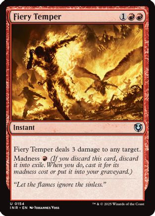 Fiery Temper Foil (154) - Innistrad Remastered