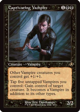 Captivating Vampire (Retro Frame) Foil (374) - Innistrad Remastered | Silver Goblin