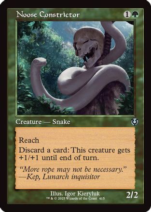 Noose Constrictor (Retro Frame) (415) - Innistrad Remastered