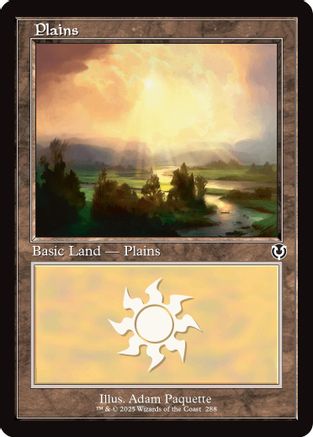 Plains (288) (Retro Frame) Foil (288) - Innistrad Remastered