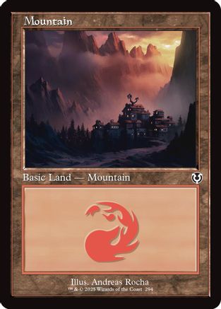 Mountain (294) (Retro Frame) Foil (294) - Innistrad Remastered