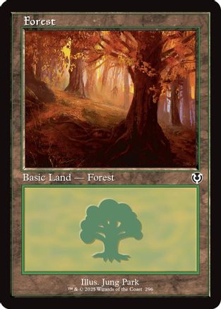 Forest (296) (Retro Frame) (INR296) Foil - Innistrad Remastered | Silver Goblin