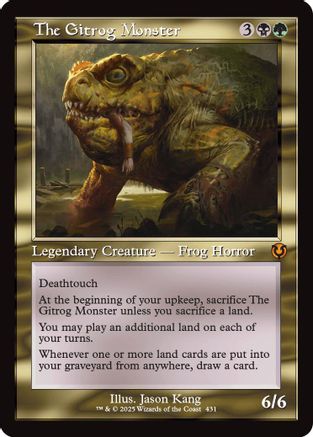 The Gitrog Monster (Retro Frame) Foil (431) - Innistrad Remastered | Silver Goblin