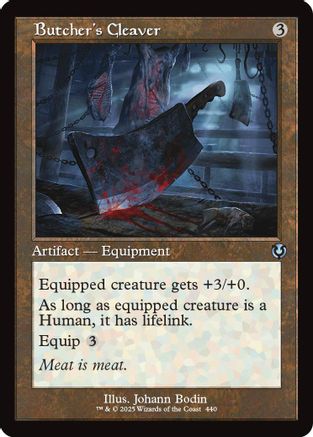 Butcher's Cleaver (Retro Frame) (INR440) Foil - Innistrad Remastered | Silver Goblin