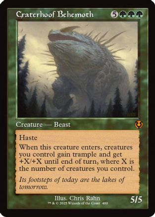 Craterhoof Behemoth (Retro Frame) Foil (480) - Innistrad Remastered