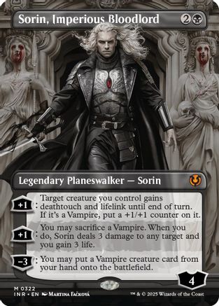 Sorin, Imperious Bloodlord (Borderless) (INR322)  - Innistrad Remastered | Silver Goblin