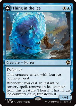 Thing in the Ice Foil (091) - Innistrad Remastered | Silver Goblin