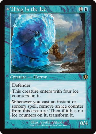 Thing in the Ice // Awoken horror (Retro Frame) (460) - Innistrad Remastered