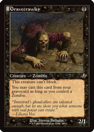 Gravecrawler (Retro Frame) Foil (380) - Innistrad Remastered | Silver Goblin