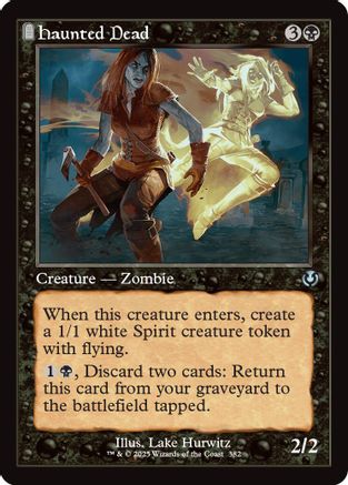 Haunted Dead (Retro Frame) Foil (382) - Innistrad Remastered | Silver Goblin