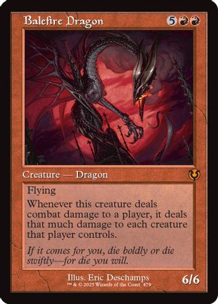 Balefire Dragon (Retro Frame) (INR479)  - Innistrad Remastered | Silver Goblin