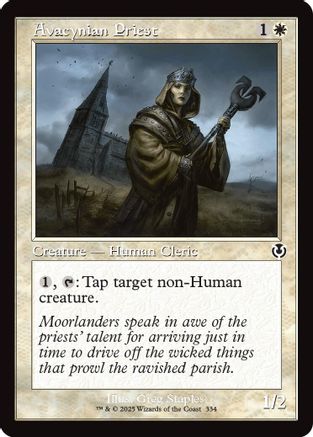 Avacynian Priest (Retro Frame) Foil (334) - Innistrad Remastered | Silver Goblin