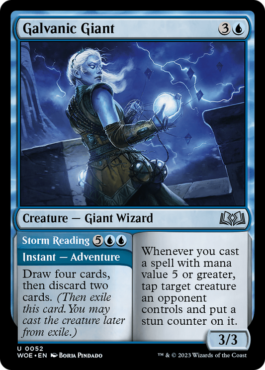 Galvanic Giant // Storm Reading [Wilds of Eldraine] Foil