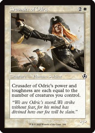 Crusader of Odric (Retro Frame) Foil (338) - Innistrad Remastered