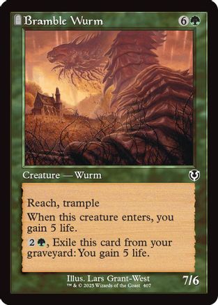 Bramble Wurm (Retro Frame) Foil (407) - Innistrad Remastered | Silver Goblin