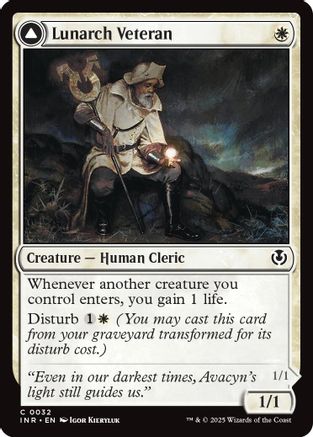 Lunarch Veteran // Luminous Phantom Foil (032) - Innistrad Remastered | Silver Goblin