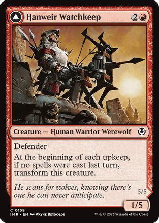 Hanweir Watchkeep (INR158) Foil - Innistrad Remastered | Silver Goblin