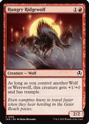 Hungry Ridgewolf Foil (160) - Innistrad Remastered