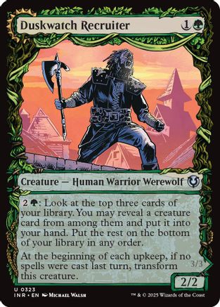 Duskwatch Recruiter (Showcase) Foil (323) - Innistrad Remastered