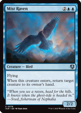 Mist Raven (INR076)  - Innistrad Remastered | Silver Goblin