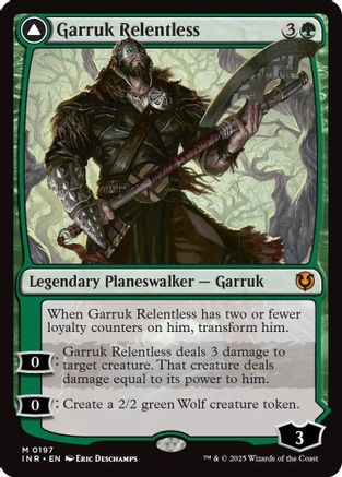 Garruk Relentless Foil (197) - Innistrad Remastered