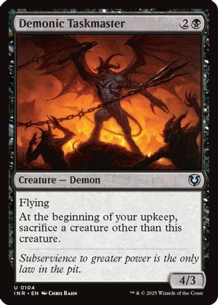 Demonic Taskmaster (INR104) Foil - Innistrad Remastered | Silver Goblin